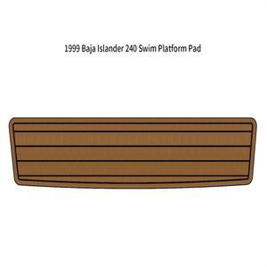 1999 Baja Islander 240 Swim Platform Steg Mat Boat Eva Foam Teak Deck Floor Pad