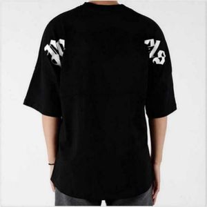 Herr t-shirt palms änglar stadsdesigner begränsad bläckstråle graffiti bokstav trycker för män och kvinnor seglar kort ärm avslappnad slitage