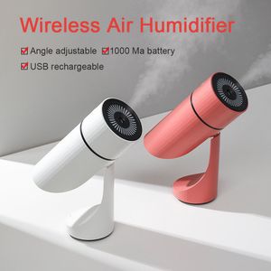 Difusores de aceites esenciales USB Recargable Humidificador de aire Difusor 1000mAh Mute Light Mini Difusores de aromaterapia Cool Mist Maker Home Car Purifier 230525