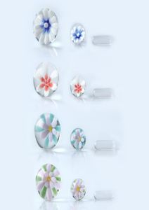 DHL Glass Buildin Flower Marble Terp Slurper Set Smoke Pärla för kvartsbanger naglar Dab Rigs5876348