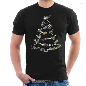 Magliette da uomo stampate divertenti da uomo Camiseta Thunderbirds Christmas Tree Baubles T-Shirt Masculina Women Tshirt