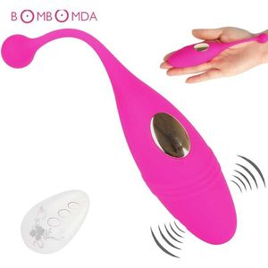 Massageador de brinquedos sexuais Controle remoto sem fio ovos de bala vibratórios Toy vibrador para mulher estimulador de clitóris recarregável bolas vaginais