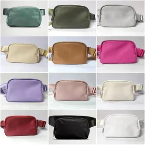 Designer Luxury Lu Fanny Pack midja Belt Bell Best Yoga Bag Bumbag Nylon Women Men Outdoor Shoulder Crossbody Handbag