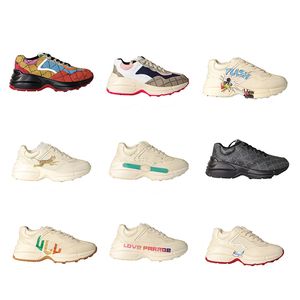 Designer mass mulheres clássicas sapatos casuais tênis de plataforma vintage imprimir treinador de cartas multicolor Chaussures Strawberry Designer Outdoor Sport Do Old Trainer