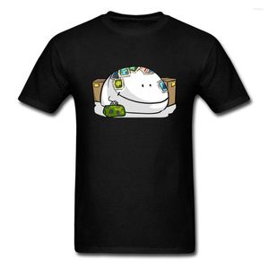 Men's T Shirts Bun Stamp Collector Casual Black T-shirt Men Novelty Cartoon Design Funny Summer Tee Shirt Short Sleeve Tops Discount