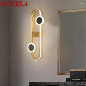 Wall Lamp OUTELA Nordic Sconces Lamps Brass Contemporary Creative LED Light Indoor For Home