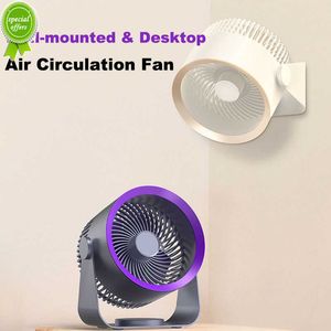 Novo ventilador de mesa de mesa doméstica Fã de desktop USB Circulação de ar elétrica ventilador de parede portátil de 4000mAh para cozinha em casa