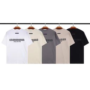 Luksusowy designer Tshirts Tshirts Mens Summer Fashion Prosty solidny tylny list drukujący Tshirt para top biała koszula odświeżające luźne koszule kobiety