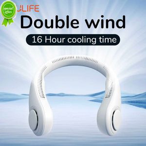 Nuovo JISULIFE Ventilatore da collo portatile USB Ricaricabile senza lama FAN MINI Ventilatore elettrico Silenzioso Fascia da collo Indossabile Raffreddamento per lo sport