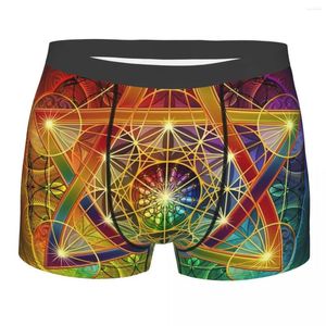 Unterhosen Metatrons Würfel mit Merkabah und Blume des Lebens Unterwäsche Männer Sexy Print benutzerdefinierte Boxershorts Höschen