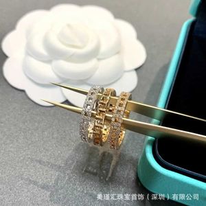 Designer -Marke Doppel T Ring 925 Sterling Silber plattiert Rose Gold Grenzausgabe Xiao Zhan gleich