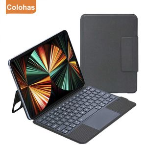 Teclados Teclado Mágico Sem Fio Para iPad Air 4 5 Capa iPad Pro 11 12.9 Air 4 5 Capa Magnética Suporte Teclado R230803