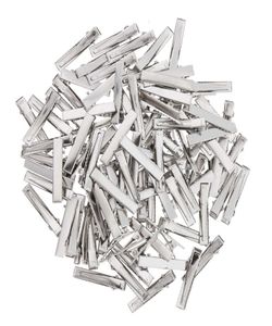 50100pcs diy gümüş renkli metal kızlar saç klipsi odile timsah dişleri yaylar barrette fatura klipleri düz ağız karesi clip789706795155554