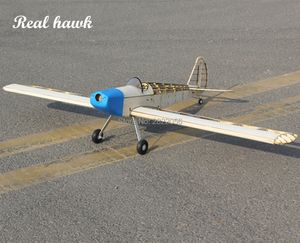 Aerei elettrici/RC Aerei RC Kit aeroplano in legno di balsa tagliato al laser Telaio per passeggiate nello spazio senza copertura Kit di costruzione modello Woodiness modello WOOD PLANE 230525