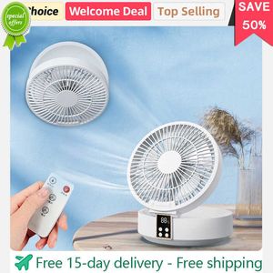 Neue 2023 Neue USB-Lade Klapp Tragbaren Ventilator Desktop Mini Ventilator Fernbedienung Hause Camping Conditioner Fans