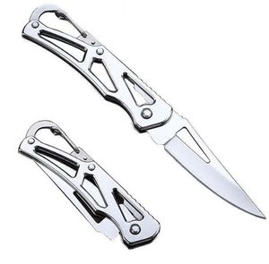 Bärbar marknadsföring Folding Pocket Knife Mini Rostfritt stål Camping Knife EDC Key Chain Knife Billiga present Knifes