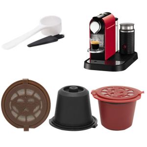 3PCS/SET многоразовый кофейный капсула кофейный фильтр 20 мл для Nespresso с пластиковой чистящейся ложкой щетки кухонные инструменты аксессуары