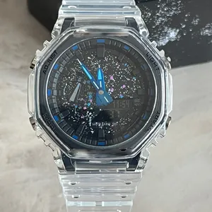2024 Silcone A Watch Men Sport Wrar 200 Gs Ratizes Exército Militar Chegou a Água de Relógio Ponteiro Ponteiro Digital P Wristwatch 2100 com caixa