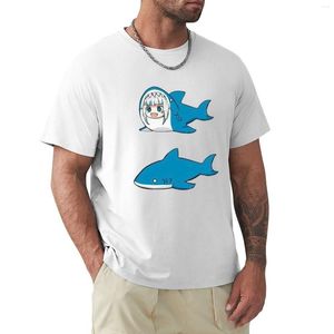 Polos masculinos Gawr Gura T-shirt Boys Animal Print Shirt Funny T Mens Clothes