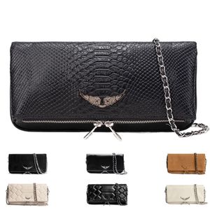 moda donna Pochette Rock Swing Your Wings Zadig Voltaire borsa da uomo tote borse Crossbody Flip designe borsa baguette Pelle bovina Borsa a spalla di lusso con pochette sotto le ascelle