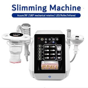 Professional Roller Boby Slimming Machine 6 I 1 RF Ansiktlyftning Vakuum Viktminskningsfett Borttagning Massage Anordning LED -hudföryngring Lipo Cavitation Machine