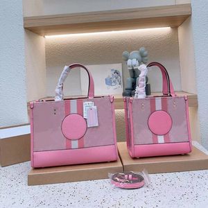 Luxo Mulheres Tote Bags Dempsey Designer Crossbody Bag Jacquard Canvas Leather Handbag Designer de embreagem bolsa de compras