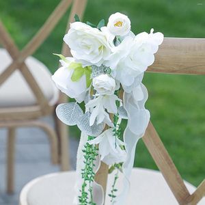 Flores decorativas Cadeira Sashes