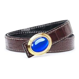 Belts Madun Thailand Crocodile Leather Belt Male Double Sided The Belly Men