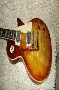 Loja personalizada 1959 R9 Tiger Flame Vos Electric Guitar One Piece Neck 67499994