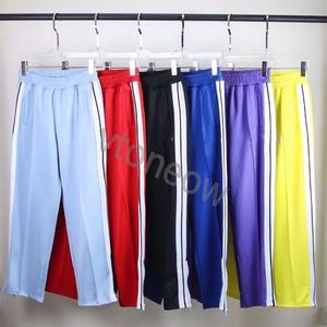 Mens Womens Pants Sports Pant Designers Tracksuits Suits Loose Coats Hoodies Palms Sweatpants Rainbow Drawstring Zipper Trousers Angels Casual Sportswears
