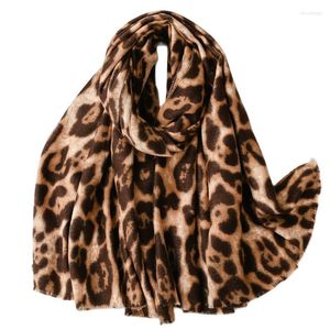 Scarves Cashmere Like Scarf European And American Autumn Winter Thickened Warm Shawl Zebra Print Leopard Fashionable W