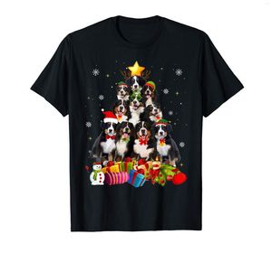 Herr t-skjortor roliga Bernese Mountain Christmas Tree Gifts Xmas T-shirt-mens t-shirt-svart