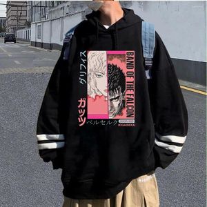 Herrtröjor Griffith Guts Berserk anime cosplay hoodie mens pojkar flickor mysiga toppar tröjor sudadera felpa moletom