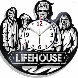 Wall Clocks NON STOP Rock Band Clock Made From Real Record Lifehouse Poster Gift For Fans Decal