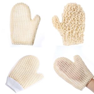 Natural Sisal Bath gloves Spa Shower Scrubber Mitt Soften Smooth Renew Skin Anti-agingCleaning Brushes