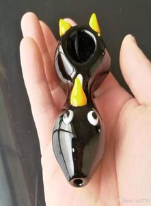 Пингвин Трубки Стеклянные бонги аксессуары стеклянные курительные трубы красочные мини -многоцветные ручные трубы логи