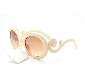 Retro Circle Symbole zonnebril voor vrouwen onder de 20 feesten Fashion Gradient Purple Frame Round Female bril UV400 Manuf1236650