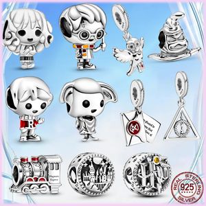 2023 New 925 Sterling Silver Pandora Charms Magic Magic Hat Is Suitable for Pandora Bracelet Necklace, Suitable for Women's Party Gifts