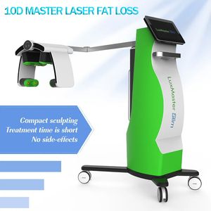 Icke-invasiv 10D lipo laserfettborttagning Luxmaster Slim Machine 12.2 tum högkänslighet Skärm Låg nivå Emerald Cold Diode Laser Green Light Therapy