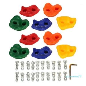 Cords Slings And Webbing Pack Of 10 Rock Climbing Holds Wall Stones Kit Set Backyard Kids Toys With Mounting Hardware Screws