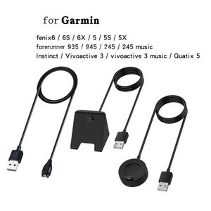 Stand Quick Chargers Adaptador Cabo de carregador magnético Fast para Garmin Watch Charging Dock Suporte 1m 3ft USB ou Type C Portas para Forerunner Fenix ​​Venu Instinct Quatix