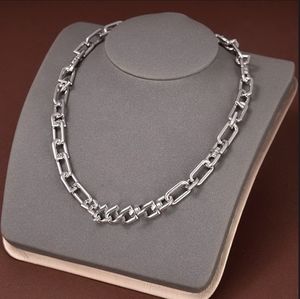 Titanium steel Great B letter Thick chain necklace female exaggerated earrings Famous brand women Punk style Designer Jewelry Sets-01