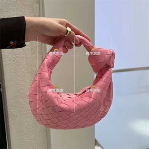 Luxury Bottegass Bag 23 Color Mini Jodie Ribbon Pink Woven Mini Handheld Women's Venetass Leather Tote Handväskor