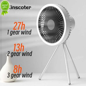 New Multifunction Home Appliances USB Chargeable Desk Tripod Stand Air Cooling Fan with Night Light Outdoor Camping Ceiling Fan