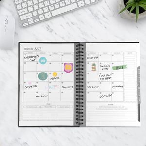 Notatniki A5 Rozmiar Sumowalny notebook wielokrotnego użytku Smart Notebook Cloud Storage Surage Flash Planner wielokrotnego użytku Cotygodniowy coroczny dzień dnia 230525