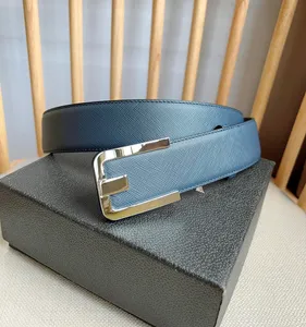 Genuine Leather Belt Men Width Fashion Designer Belts Mens Black Buckle Letter Waistband Belt 0525