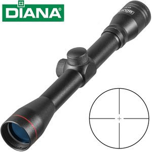 Diana 4x32 Riflescope One Rube Glass Glass podwójny kropka na siatce optycznej Karabinu wzrokowego