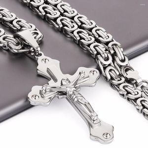 Hänghalsband slät caver Jesus Cross Choker halsband mode smycken fader gåva 21.65 