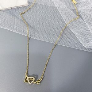 Pendant Necklaces Zricone Love Hearts Necklace For Women Gold Color Thick Plated Sweater Chain Fashion Jewelry Female