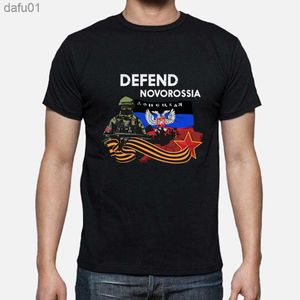 Mäns T-shirts Donestk People Repub. Försvara Novorossia T-shirt. Summer Cotton Short Sleeve O-Neck Mens T Shirt Ny S-3XL L230520